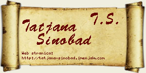 Tatjana Sinobad vizit kartica